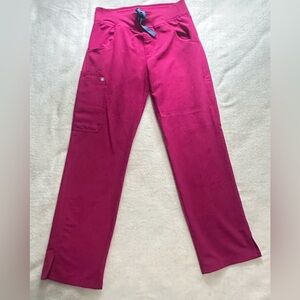 Figs Bright Pink Scrub Pants